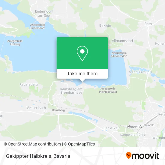 Карта Gekippter Halbkreis