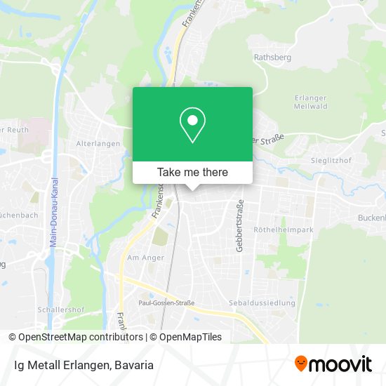 Карта Ig Metall Erlangen