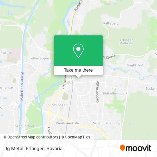 Карта Ig Metall Erlangen