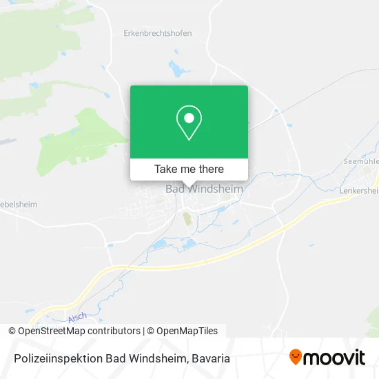 Карта Polizeiinspektion Bad Windsheim