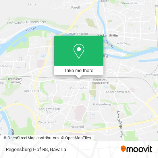 Карта Regensburg Hbf R8