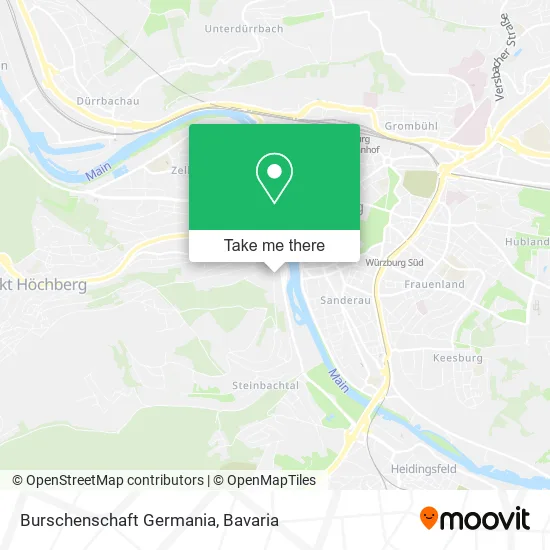 Карта Burschenschaft Germania