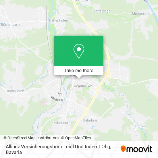 Карта Allianz Versicherungsbüro Leidl Und Inderst Ohg