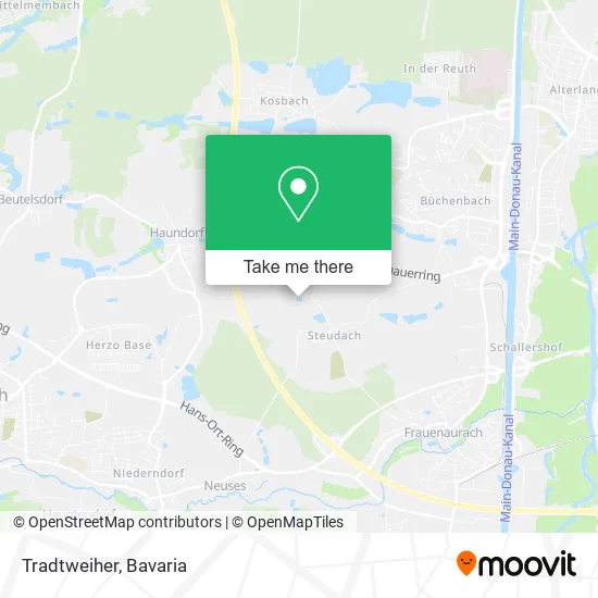 Карта Tradtweiher