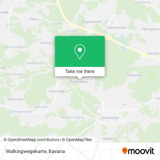 Walkingwegekarte map