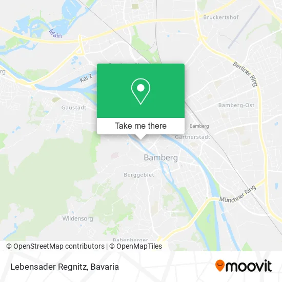 Карта Lebensader Regnitz