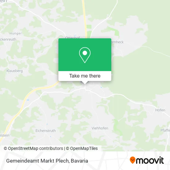 Карта Gemeindeamt Markt Plech