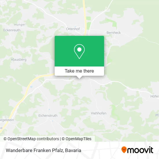 Карта Wanderbare Franken Pfalz