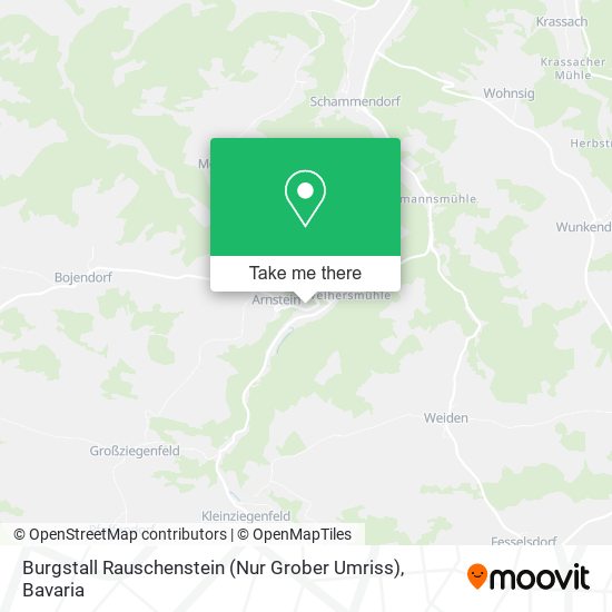 Burgstall Rauschenstein (Nur Grober Umriss) map