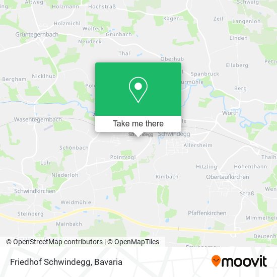 Friedhof Schwindegg map