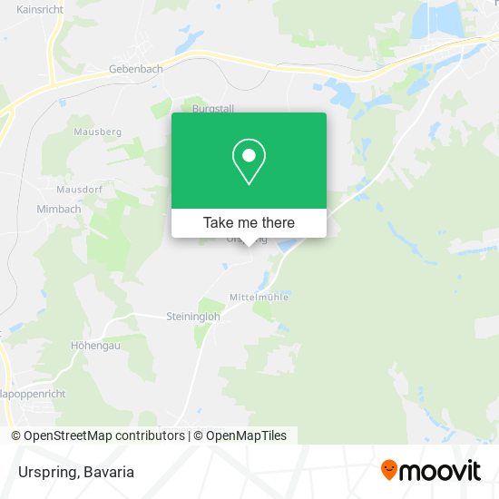 Urspring map
