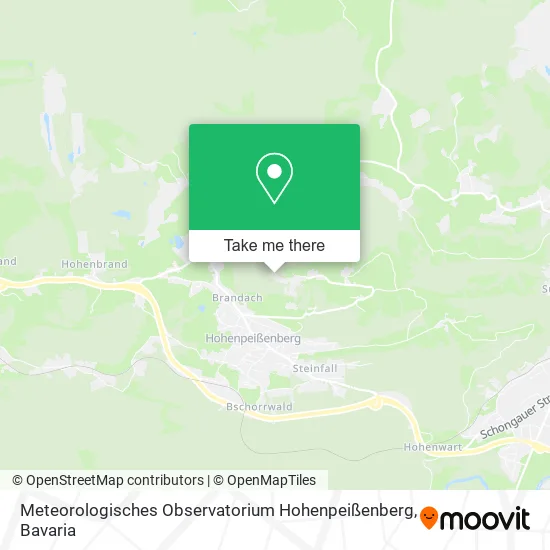 Карта Meteorologisches Observatorium Hohenpeißenberg
