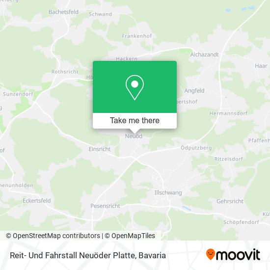 Карта Reit- Und Fahrstall Neuöder Platte