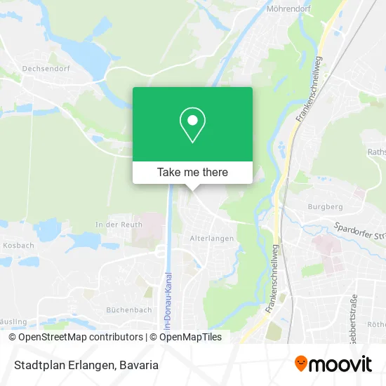 Карта Stadtplan Erlangen