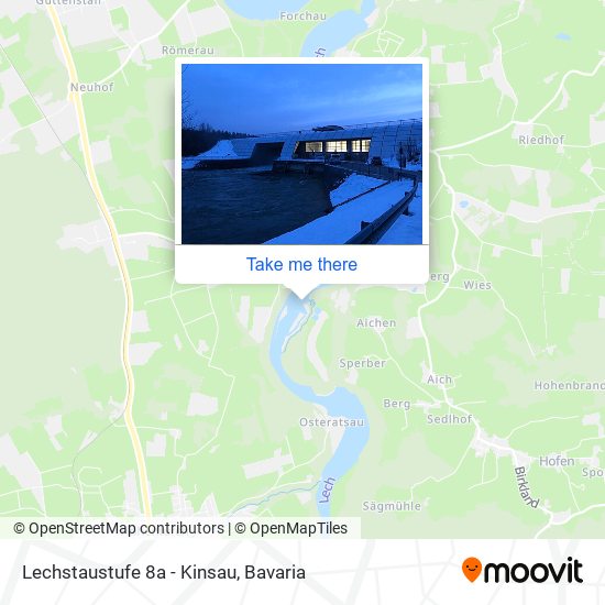 Lechstaustufe 8a - Kinsau map
