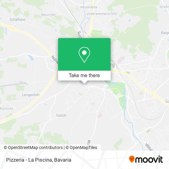 Pizzeria - La Piscina map