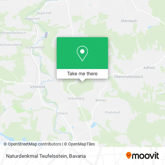 Карта Naturdenkmal Teufelsstein