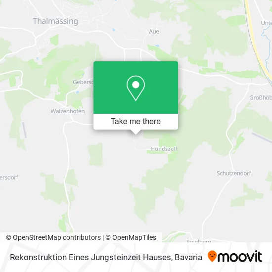Карта Rekonstruktion Eines Jungsteinzeit Hauses