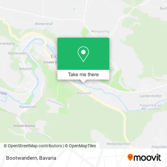 Карта Bootwandern