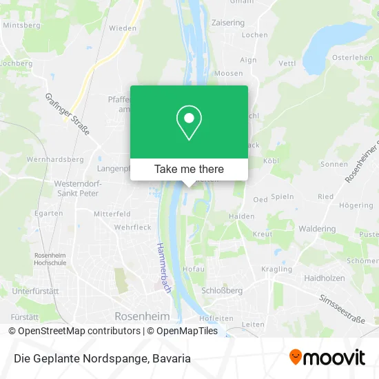 Карта Die Geplante Nordspange