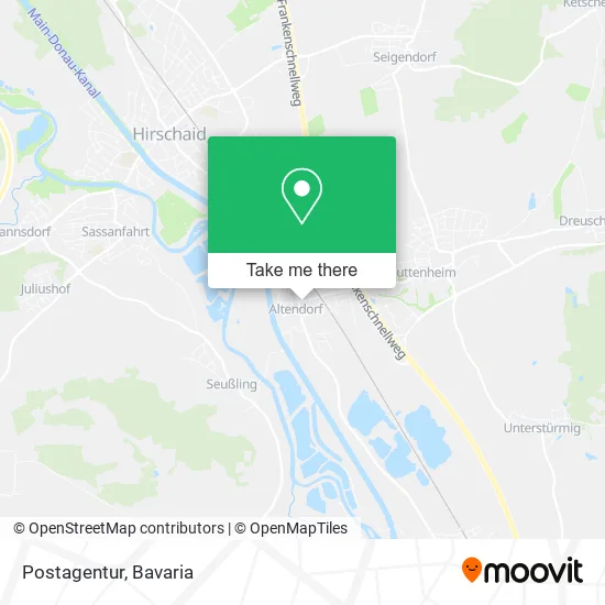 Карта Postagentur