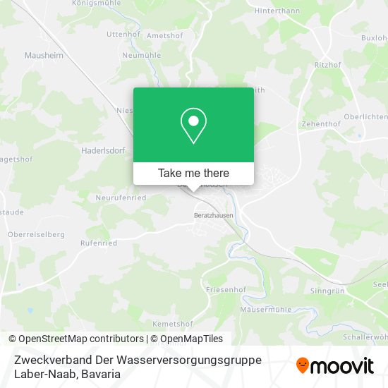 Карта Zweckverband Der Wasserversorgungsgruppe Laber-Naab