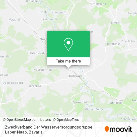 Карта Zweckverband Der Wasserversorgungsgruppe Laber-Naab