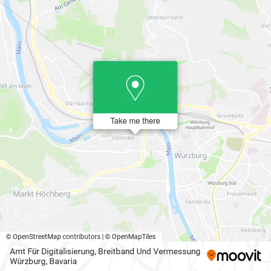 Карта Amt Für Digitalisierung, Breitband Und Vermessung Würzburg