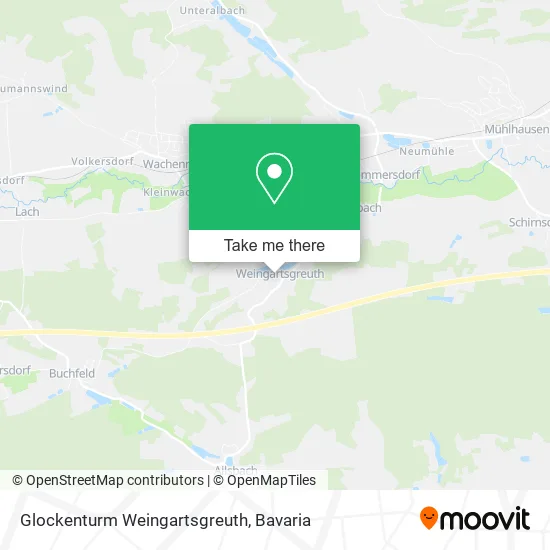 Карта Glockenturm Weingartsgreuth