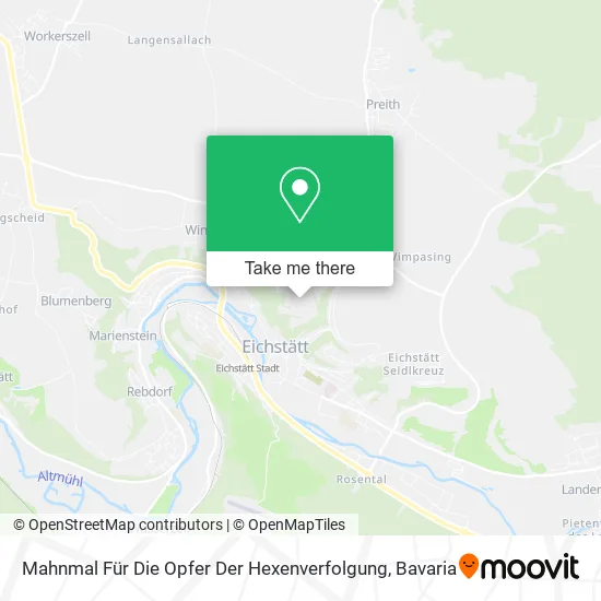 Карта Mahnmal Für Die Opfer Der Hexenverfolgung