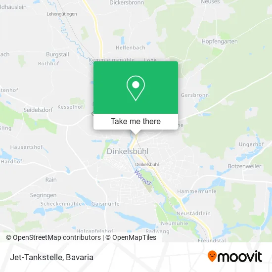 Карта Jet-Tankstelle