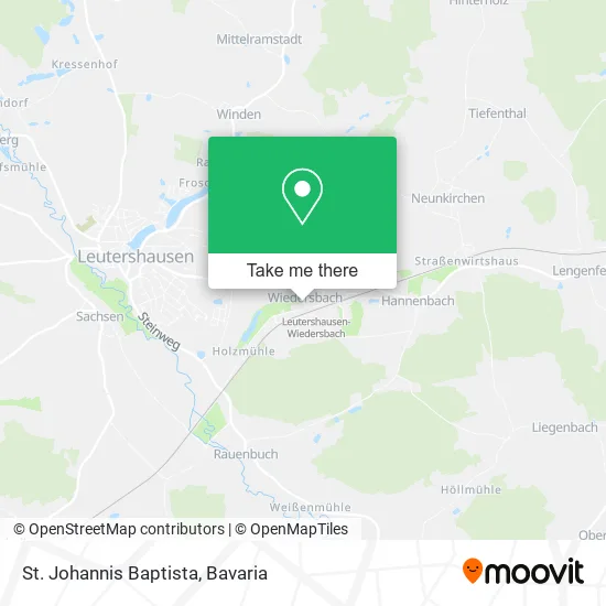 Карта St. Johannis Baptista