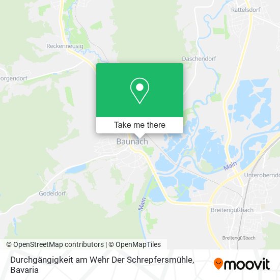 Durchgängigkeit am Wehr Der Schrepfersmühle map