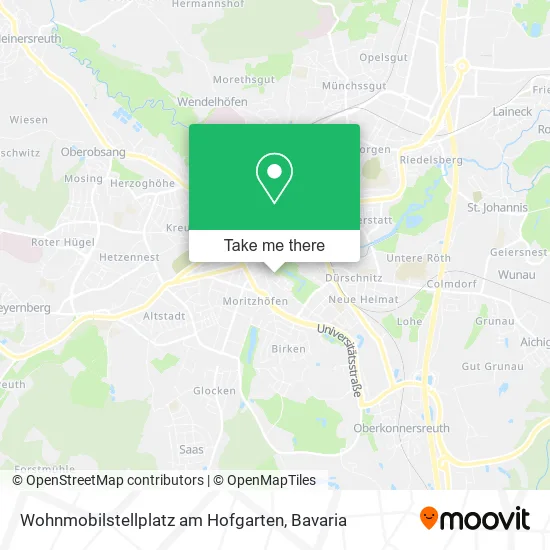 Карта Wohnmobilstellplatz am Hofgarten