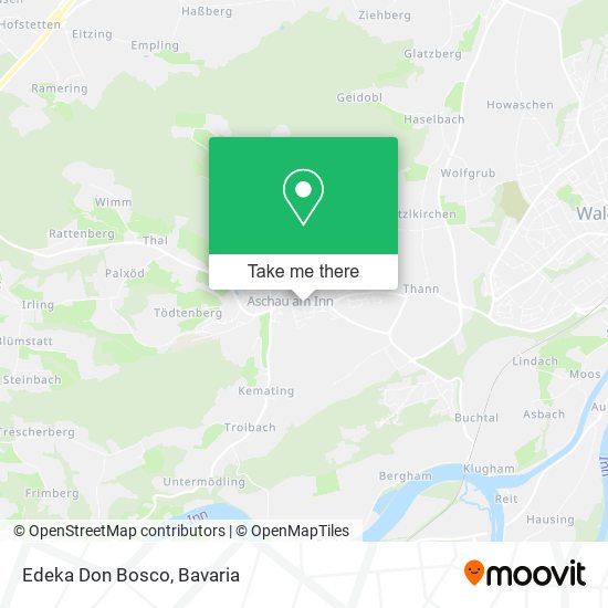 Edeka Don Bosco map