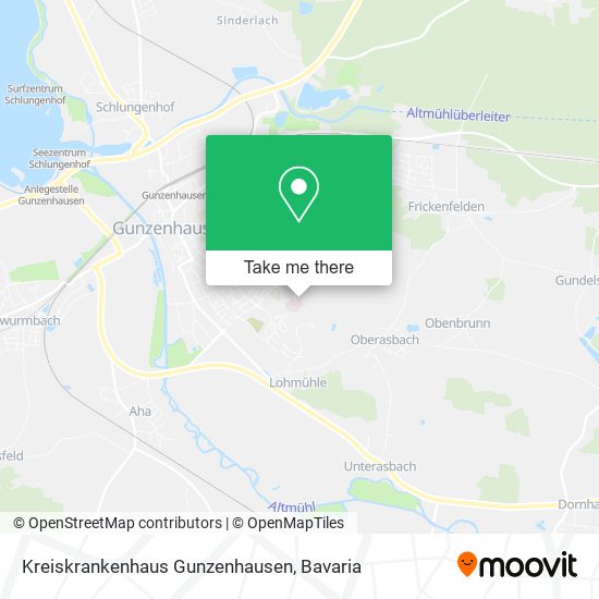 Kreiskrankenhaus Gunzenhausen map