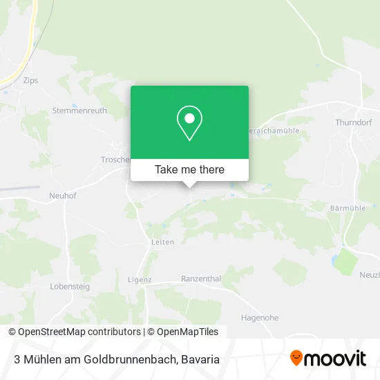Карта 3 Mühlen am Goldbrunnenbach