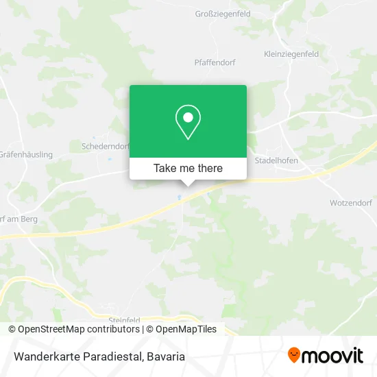 Карта Wanderkarte Paradiestal