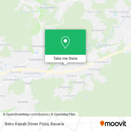 Карта Beko Kepab Döner Pizza