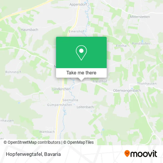 Карта Hopfenwegtafel