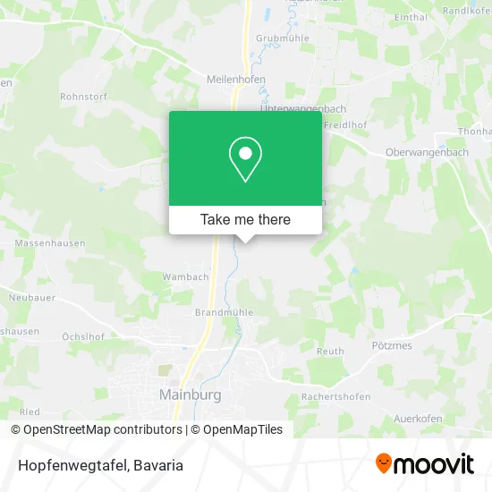 Карта Hopfenwegtafel