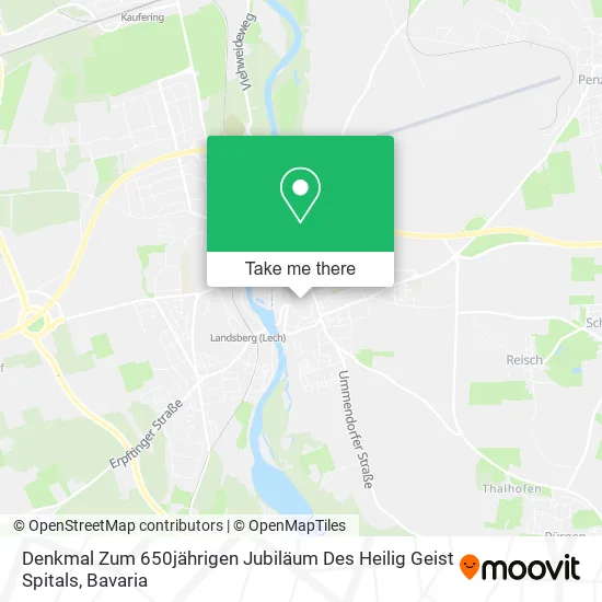 Карта Denkmal Zum 650jährigen Jubiläum Des Heilig Geist Spitals