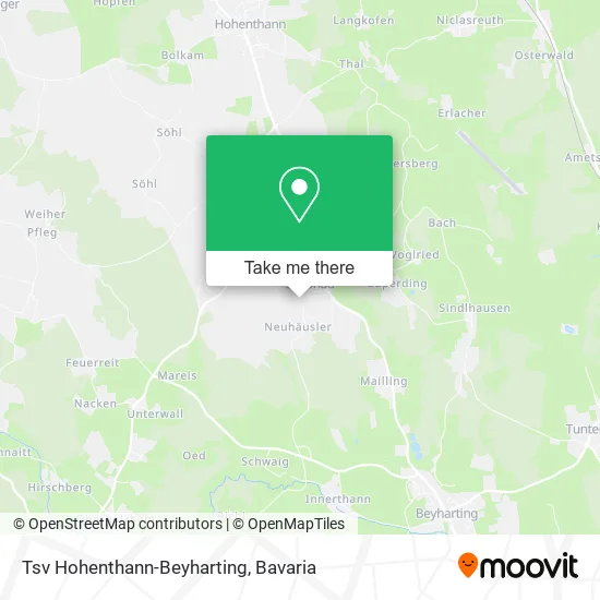 Карта Tsv Hohenthann-Beyharting