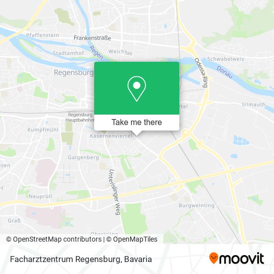 Facharztzentrum Regensburg map