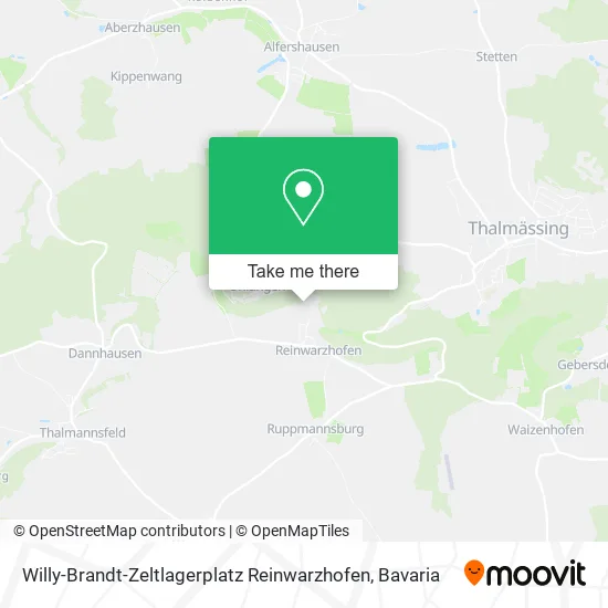 Карта Willy-Brandt-Zeltlagerplatz Reinwarzhofen