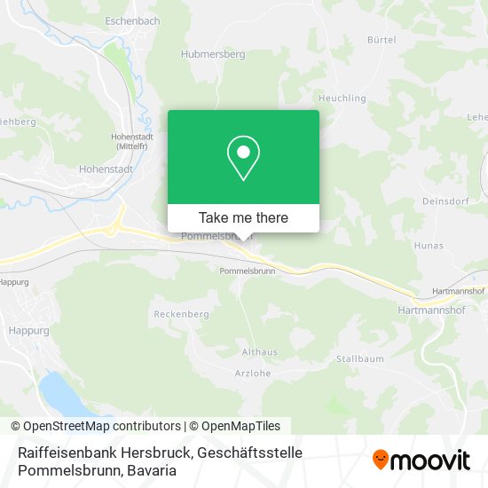 Raiffeisenbank Hersbruck, Geschäftsstelle Pommelsbrunn map