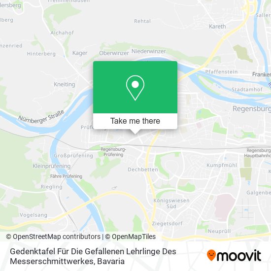 Gedenktafel Für Die Gefallenen Lehrlinge Des Messerschmittwerkes map
