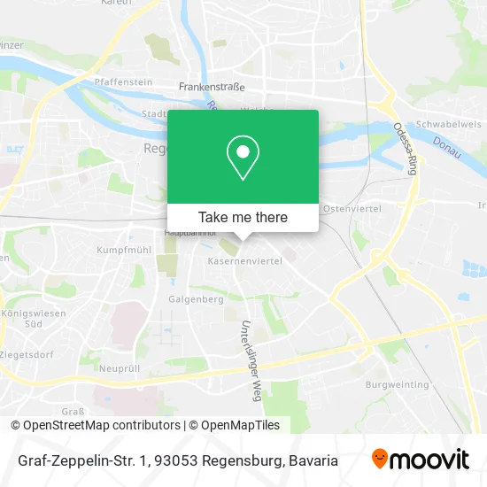 Карта Graf-Zeppelin-Str. 1, 93053 Regensburg