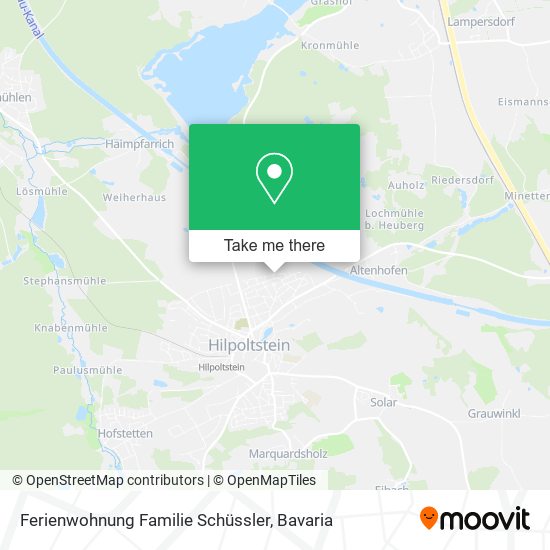 Карта Ferienwohnung Familie Schüssler