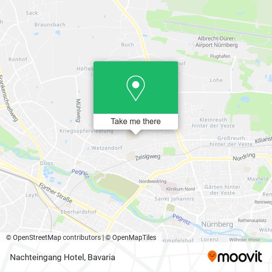 Nachteingang Hotel map